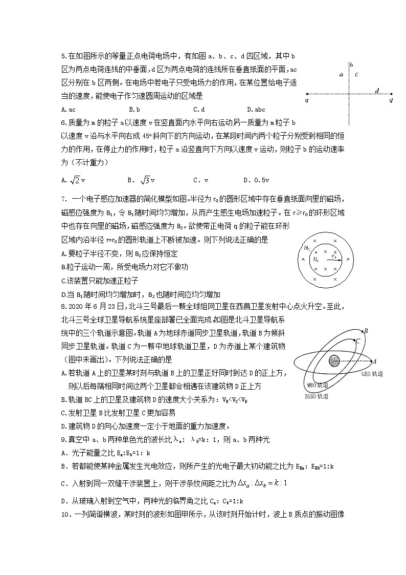 2021湖北省高三上学期部分重点中学期末联考物理试题含答案02