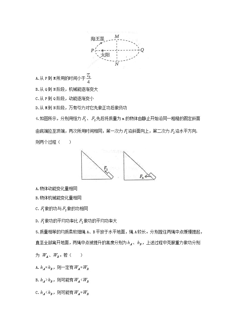 2021届衡水中学高三期中考试物理卷 原卷版第2页