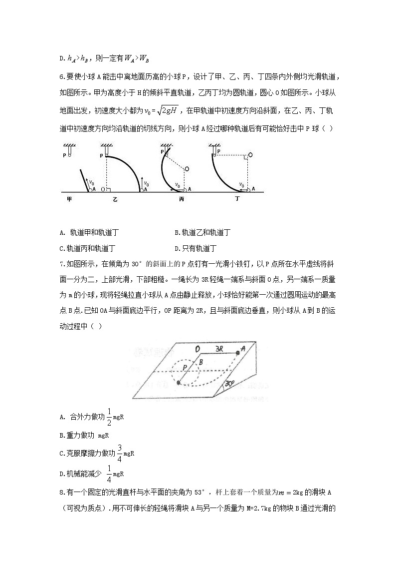 2021届衡水中学高三期中考试物理卷 原卷版第3页
