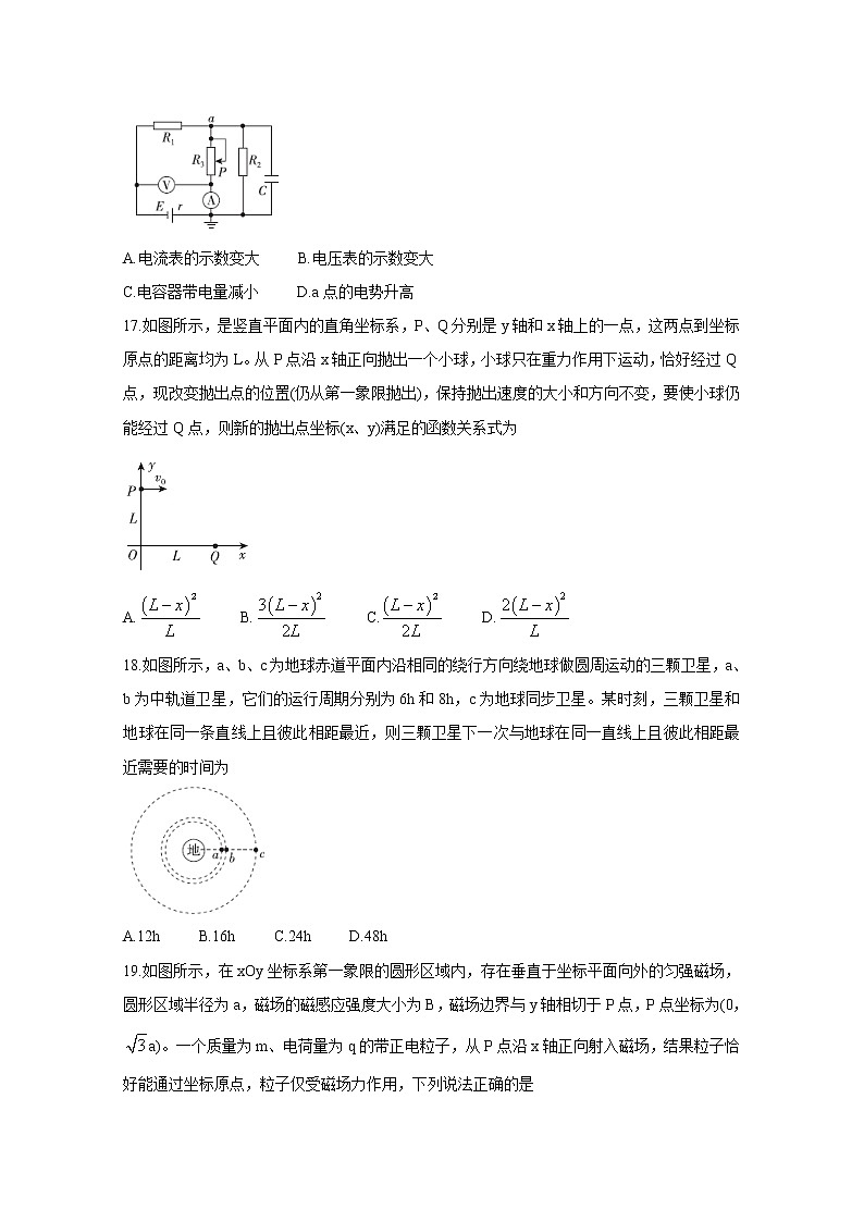 2020百校联考高考百日冲刺金卷全国Ⅱ卷物理(三)含答案02