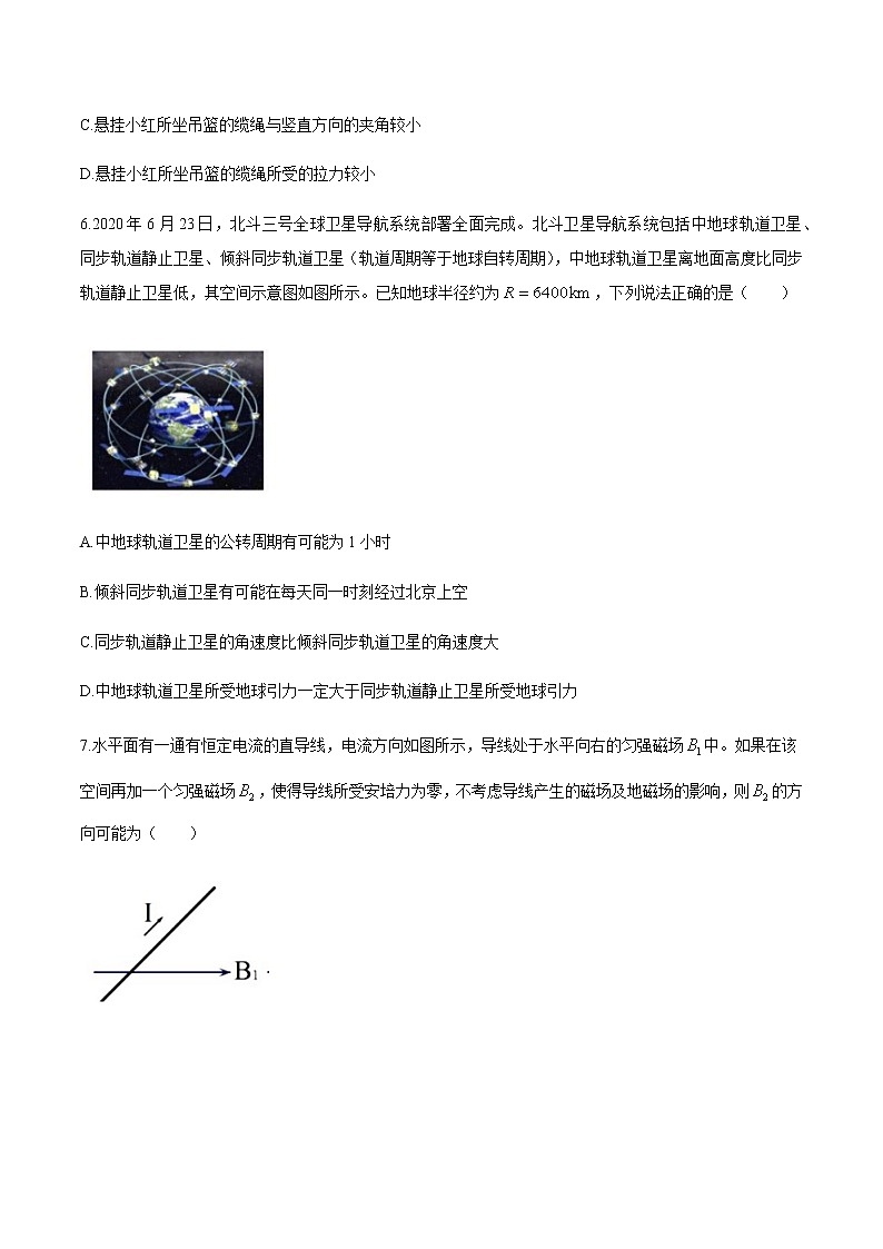 2021温州环大罗山联盟高二下学期期中联考物理试题含答案03