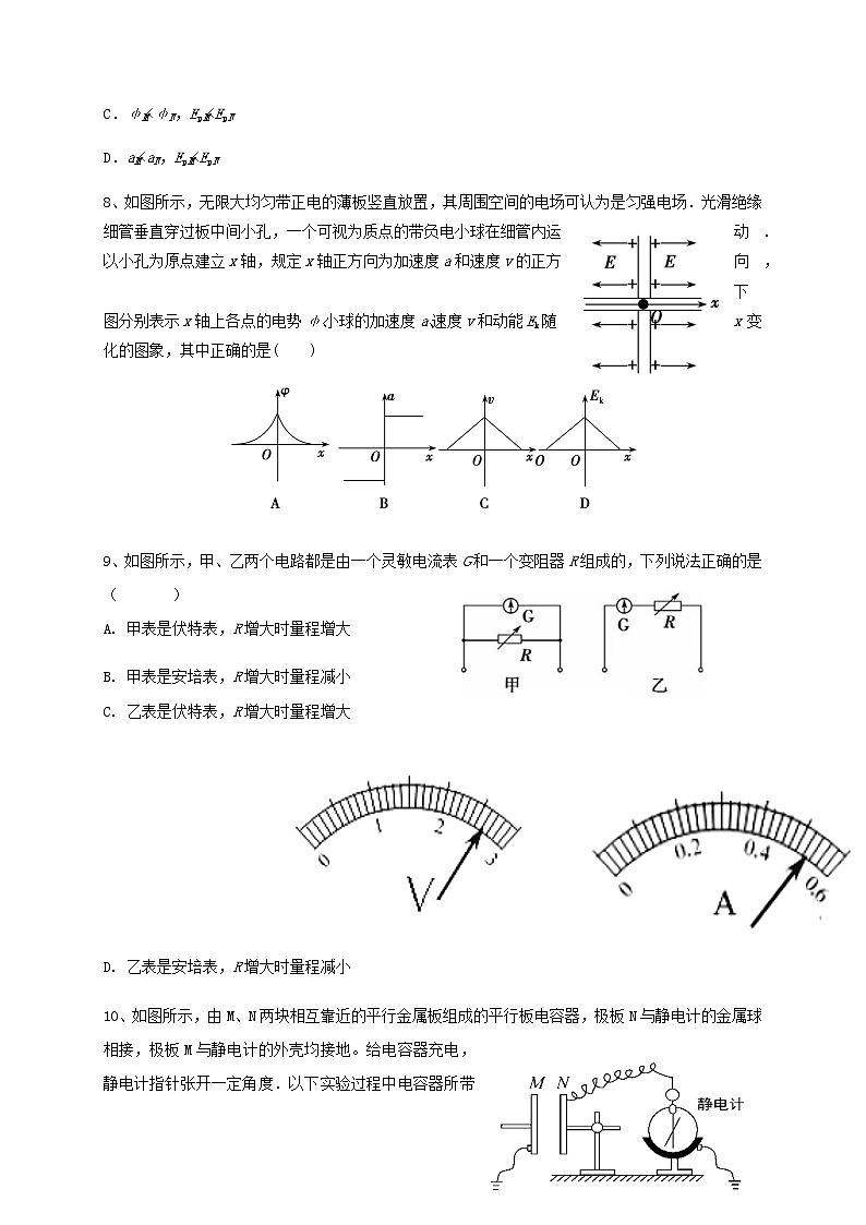 2021福州八县()一中高二上学期期中联考物理试题含答案第3页