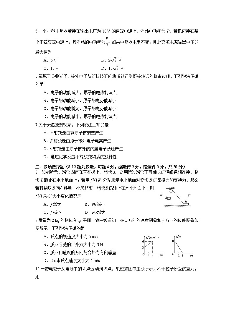2018级高二第二学期月考物理科试卷第2页