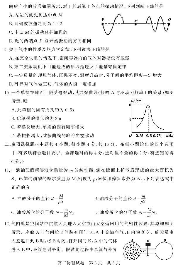 高二物理试题第3页