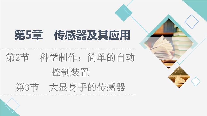 鲁科版高中物理选择性必修第二册第5章第2节科学制作:简单的自动控制装置第3节大显身手的传感器课件第1页