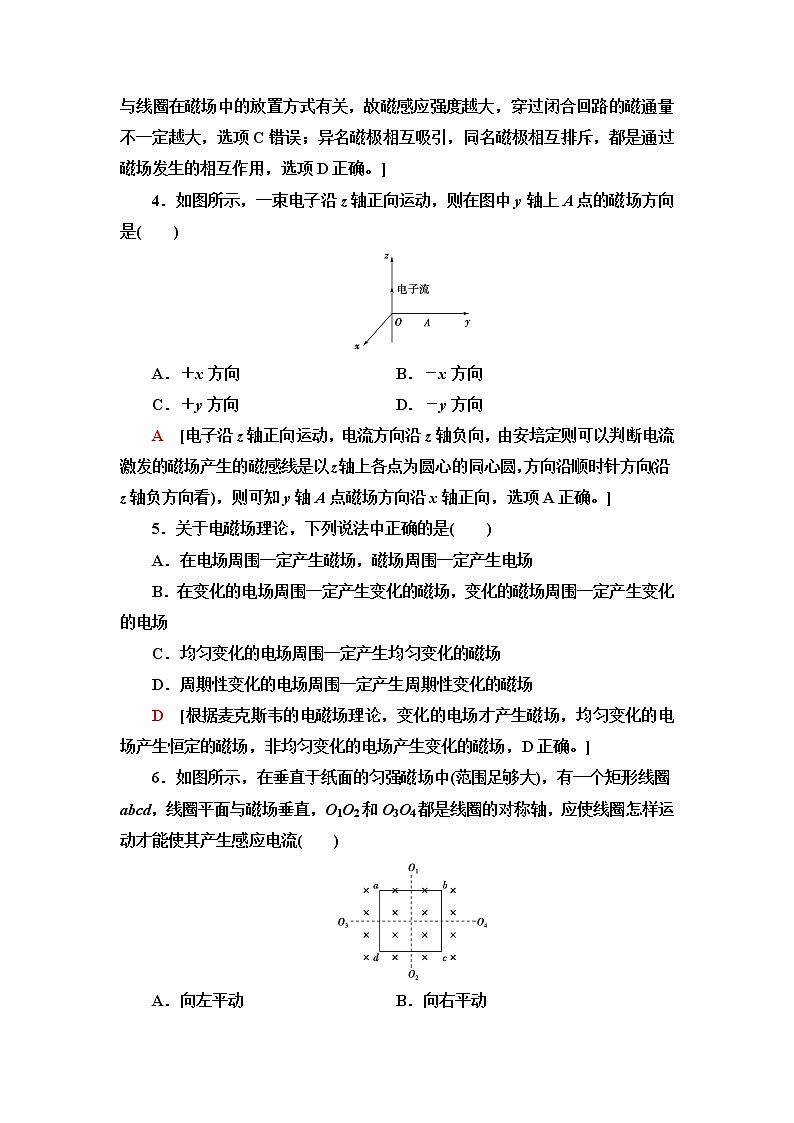 鲁科版高中物理必修第三册章末综合测评6初识电磁场与电磁波能源与可持续发展含答案第2页