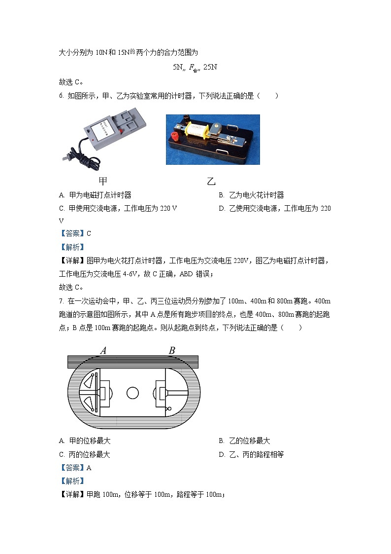 2021-2022学年江苏省盐城市时杨中学高二上学期期中考试物理试题 (解析版)第3页