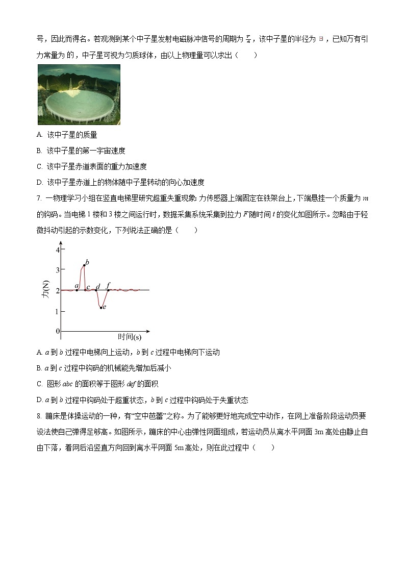 2022-2023 学年北京师范大学附中实验中学高三上学期期中物理试题(word版)第3页