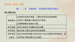 粤教版高中物理选择性必修第三册第四章波粒二象性第一二节光电效应光电效应方程及其意义课件