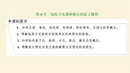 新人教版高中物理选择性必修第三册第四章原子结构和波粒二项性第4节氢原子光谱和玻尔的原子模型课件