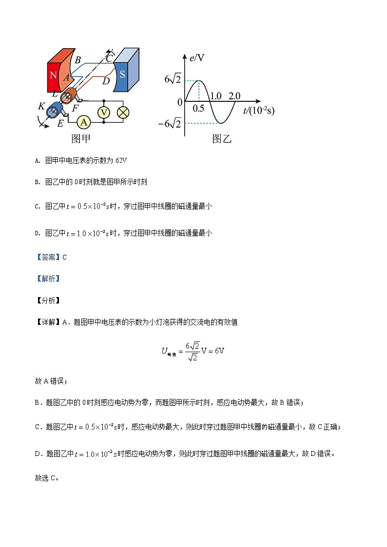 2021-2022学年广东省惠州市龙门县高级中学高二(下)期中物理试题含解析第2页