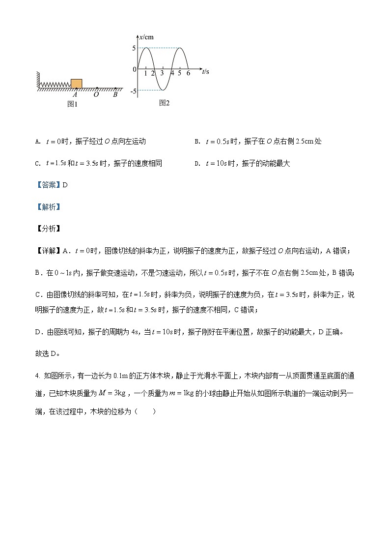 2021-2022年重庆市渝中区巴蜀中学高二(上)第一次月考物理试题含解析第3页