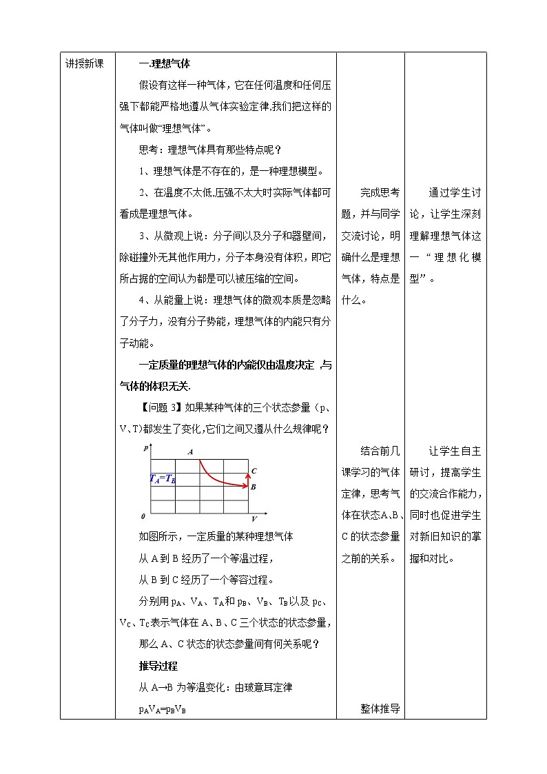人教版高中物理選擇性必修三  第2章第3節(jié)氣體的等壓變化和等容變化第二時(shí)教學(xué)設(shè)計(jì)第2頁(yè)