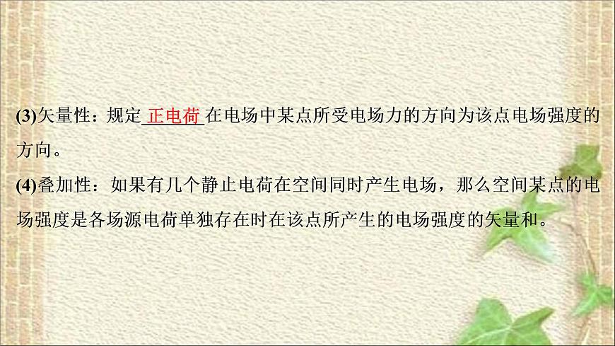 2022-2023年高考物理一輪復習 靜電場課件第4頁