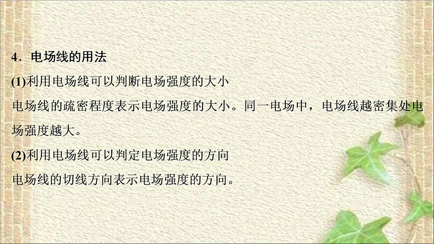 2022-2023年高考物理一輪復習 靜電場課件第6頁