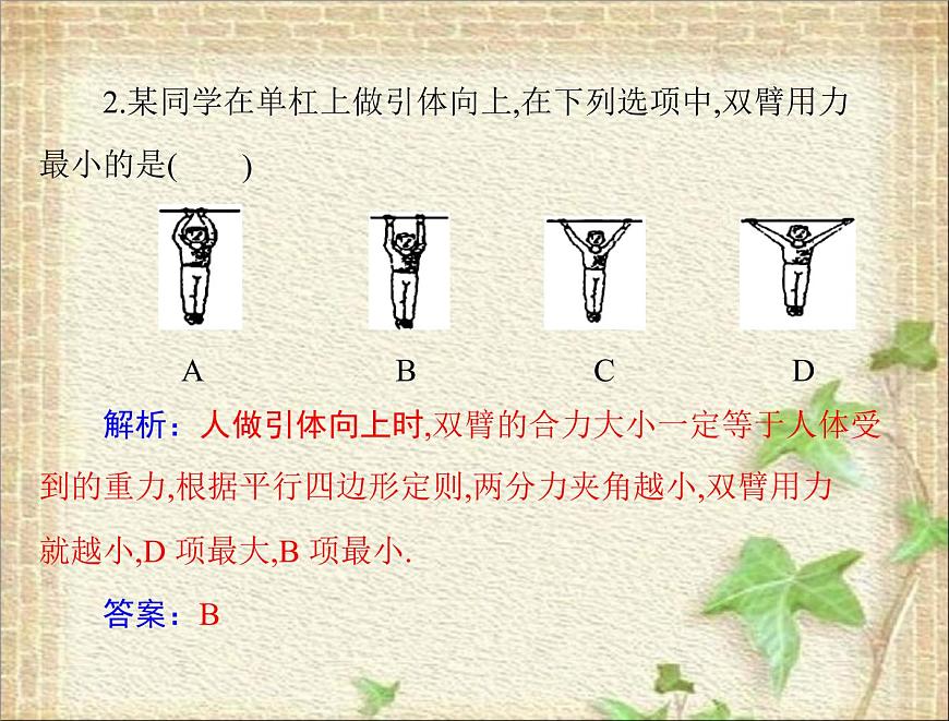 2022-2023年高考物理一輪復(fù)習(xí) 力的合成與分解課件第5頁