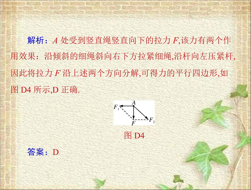 2022-2023年高考物理一輪復(fù)習(xí) 力的合成與分解課件第8頁