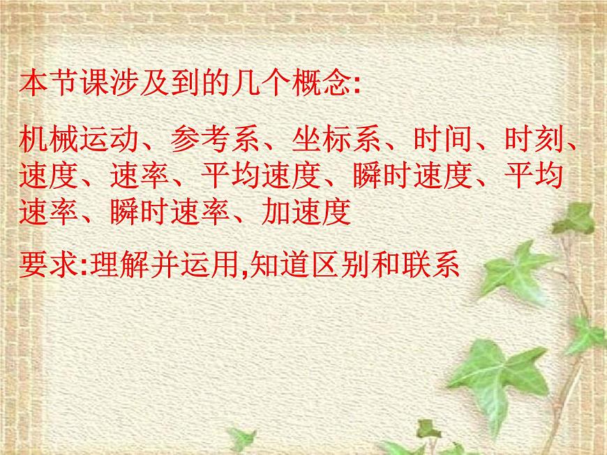 2022-2023年高考物理一輪復(fù)習(xí) 描述直線運(yùn)動(dòng)的基本概念課件第2頁(yè)