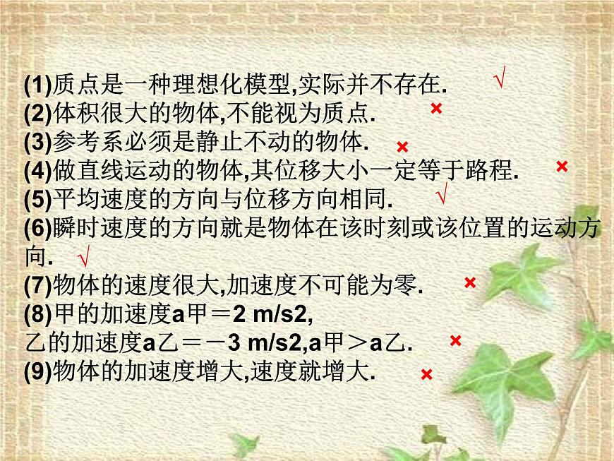 2022-2023年高考物理一輪復(fù)習(xí) 描述直線運(yùn)動(dòng)的基本概念課件第5頁(yè)
