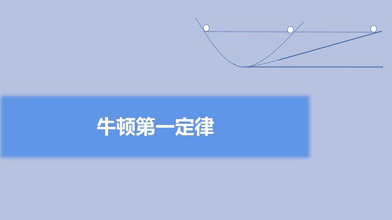 2022-2023学年高一上学期物理人教版(2019)必修第一册 4.1 牛顿第一定律 课件第1页