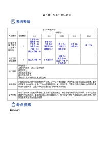 【备战2023高考】物理总复习——5.1《开普勒定律万有引力定律及其应用》讲义（全国通用）