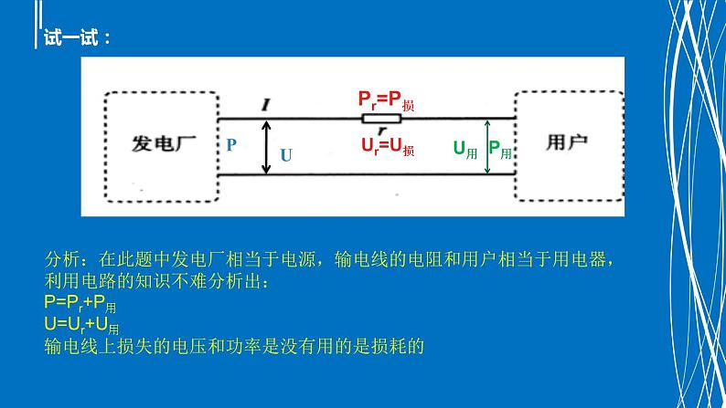 3.4电能的输送 课件 高二上学期物理人教版(2019)选择性必修第二册08