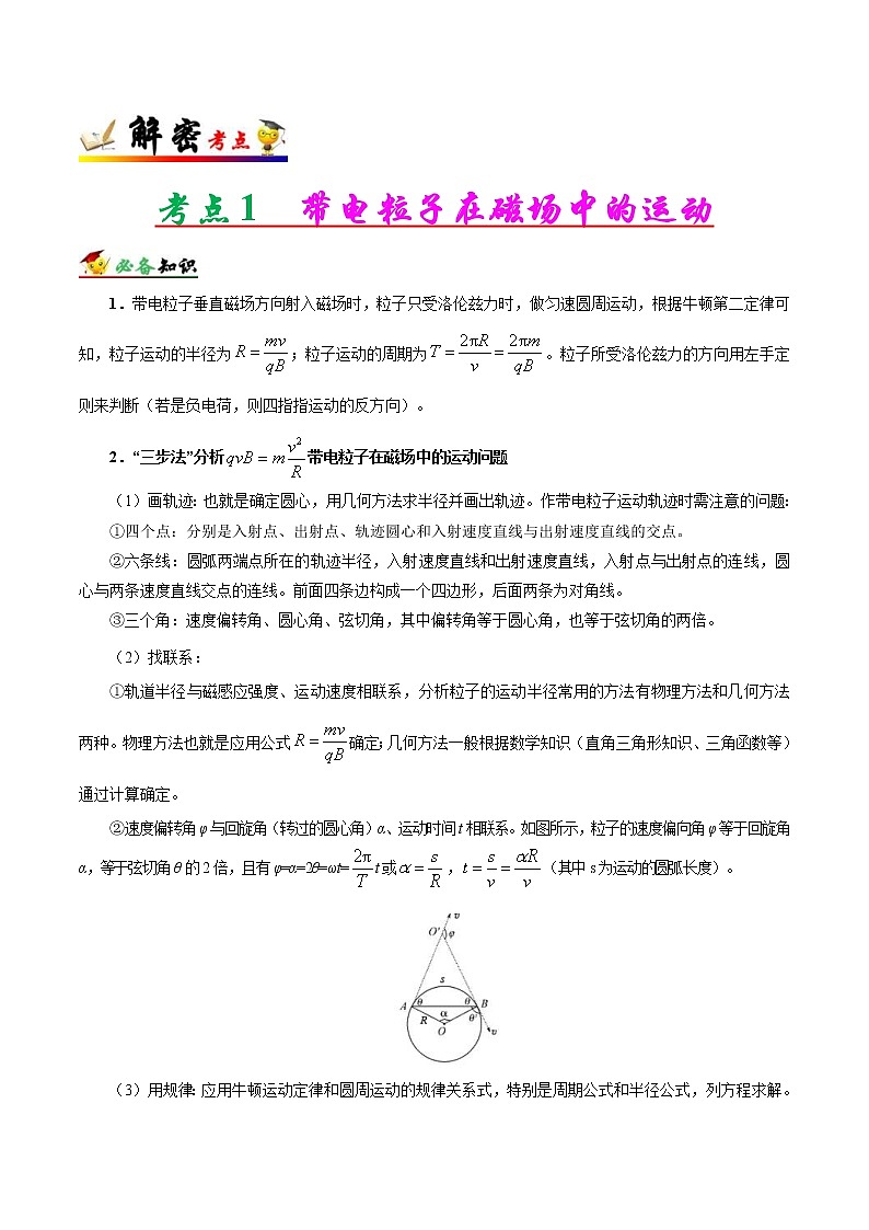 高考物理二轮复习讲义+分层训练专题10 磁场(解析版)第2页