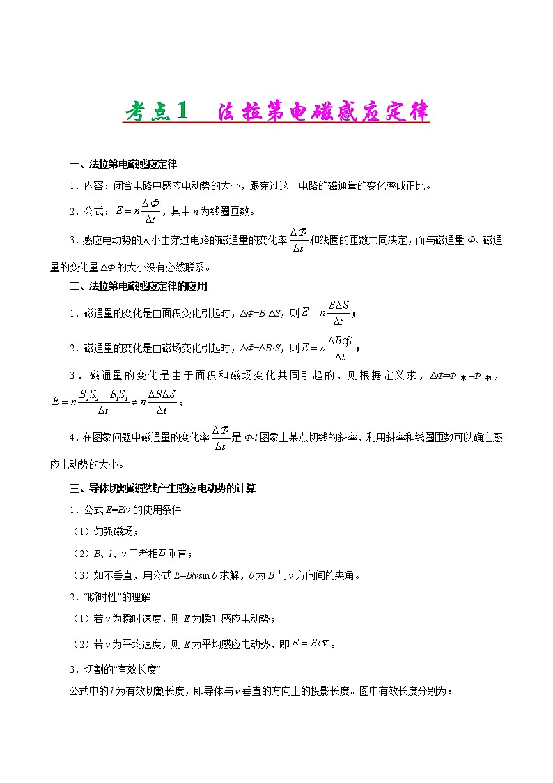 高考物理二轮复习讲义+分层训练专题11 电磁感应(解析版)第2页
