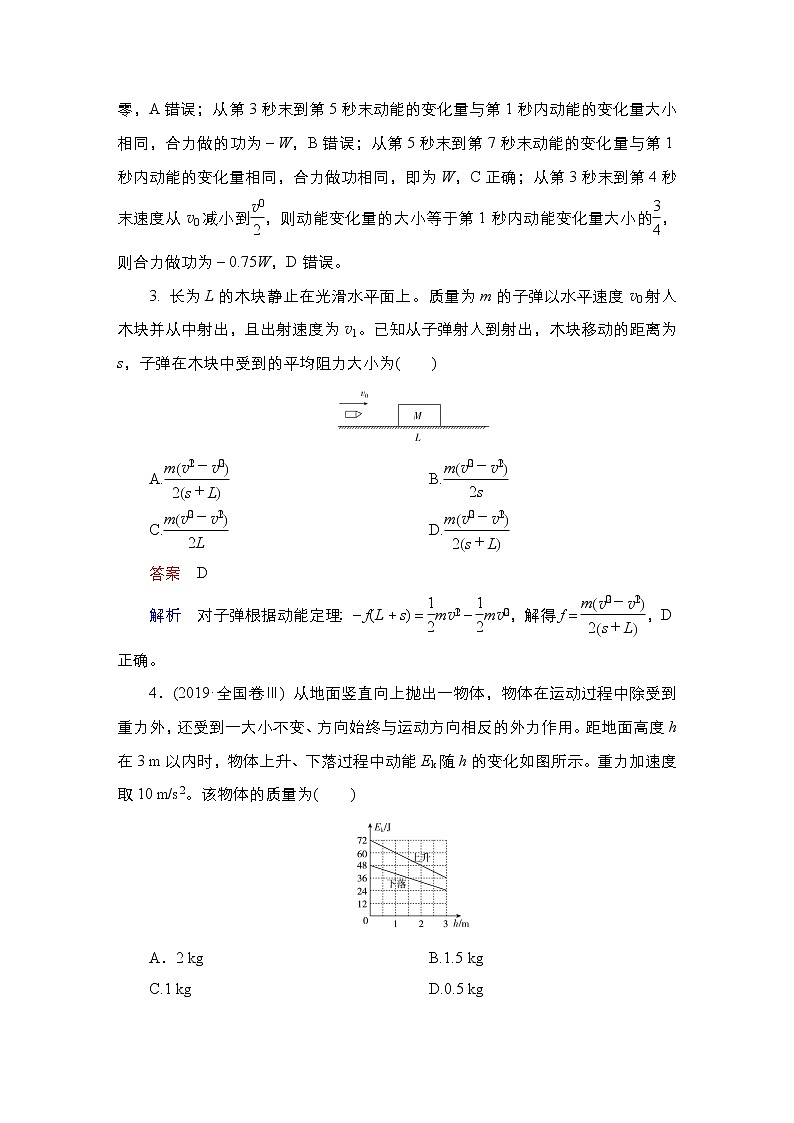 (新高考)高考物理一轮复习课时作业第5章第2讲《动能定理及其应用》(含解析)第2页