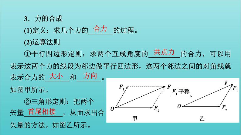 高考物理一轮复习第二章相互作用第2讲力的合成与分解课件新人教版第5页