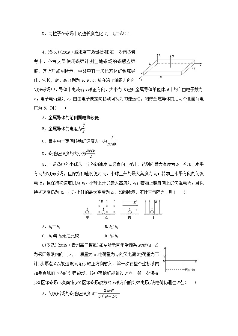 高考物理三轮冲刺复习选择题9带电粒子的电偏转和磁偏转(含解析)第2页