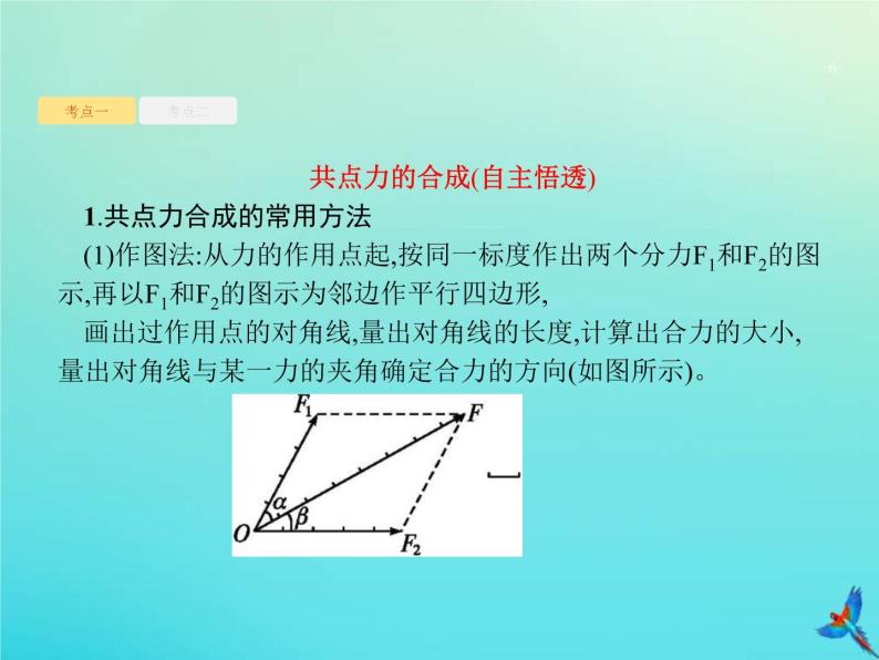 (新课标版)高考物理一轮复习基础课件4力的合成与分解 (含解析)06