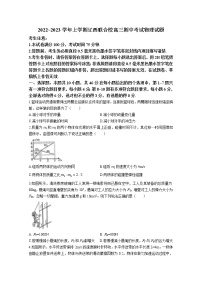遼寧省遼西聯(lián)合校2022-2023學(xué)年高三物理上學(xué)期期中考試試卷（Word版附答案）