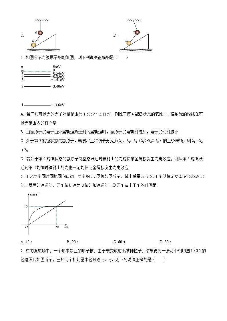 湖南省邵阳市第二中学2022-2023学年高三上学期第五次月考物理试题无答案第2页