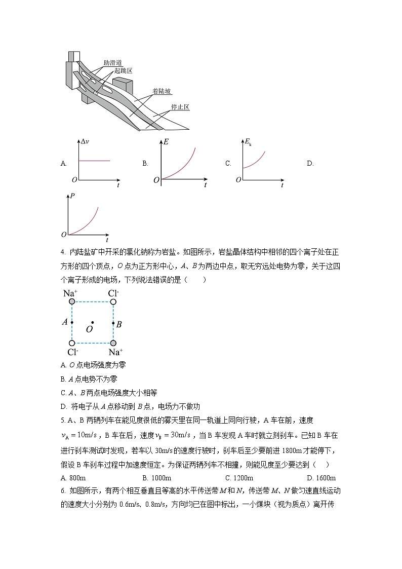 2023长沙长郡中学高三上学期第三次月考物理试题含答案02