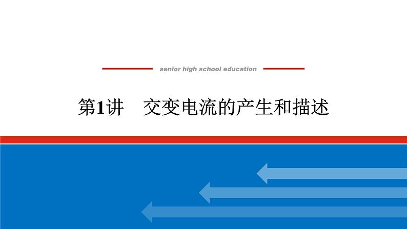 2023高考物理全复习(统考版)第十一章 第1讲 交变电流的产生和描述课件PPT第1页