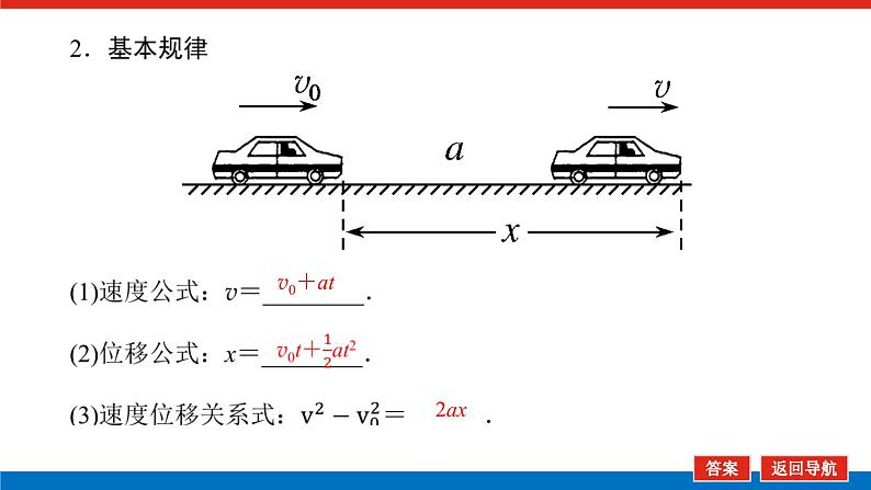 2023高考物理全复习(统考版)第一章 第2讲 匀变速直线运动的规律课件PPT05