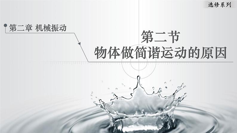 2022-2023学年沪科版选择性必修第一册 2.2物体做简谐运动的原因 课件第1页