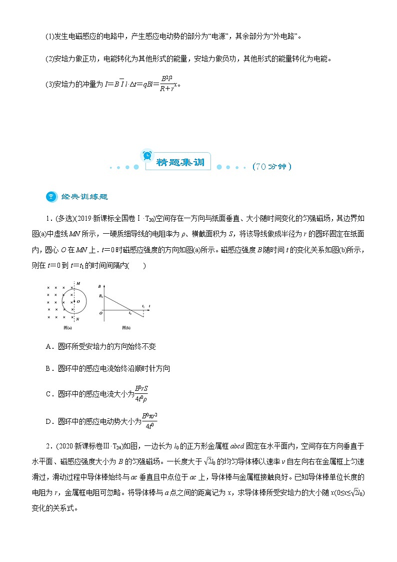 高考物理二轮复习精品专题八 电磁感应定律及其应用(原卷版)第2页