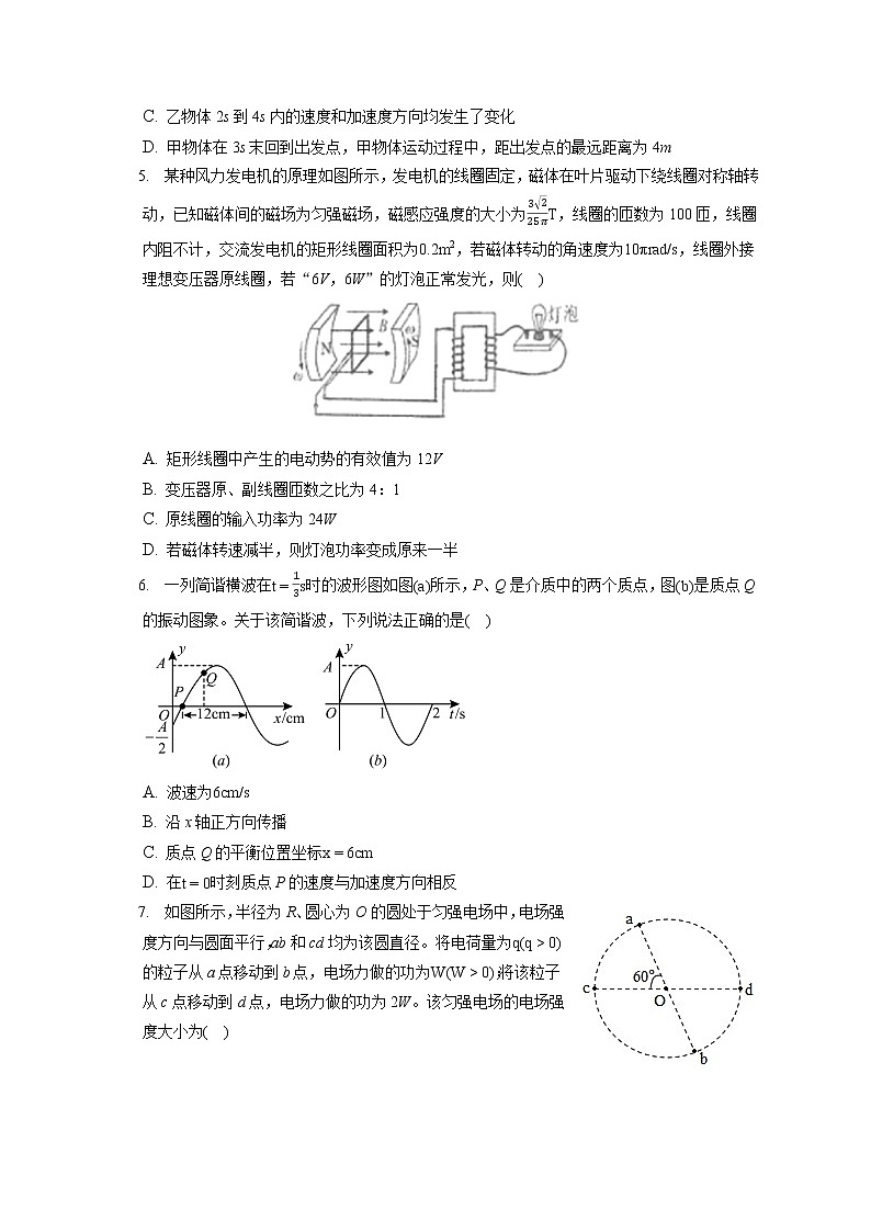 2021_2022学年辽宁省营口市高三(上)期末物理试卷(含答案解析)02