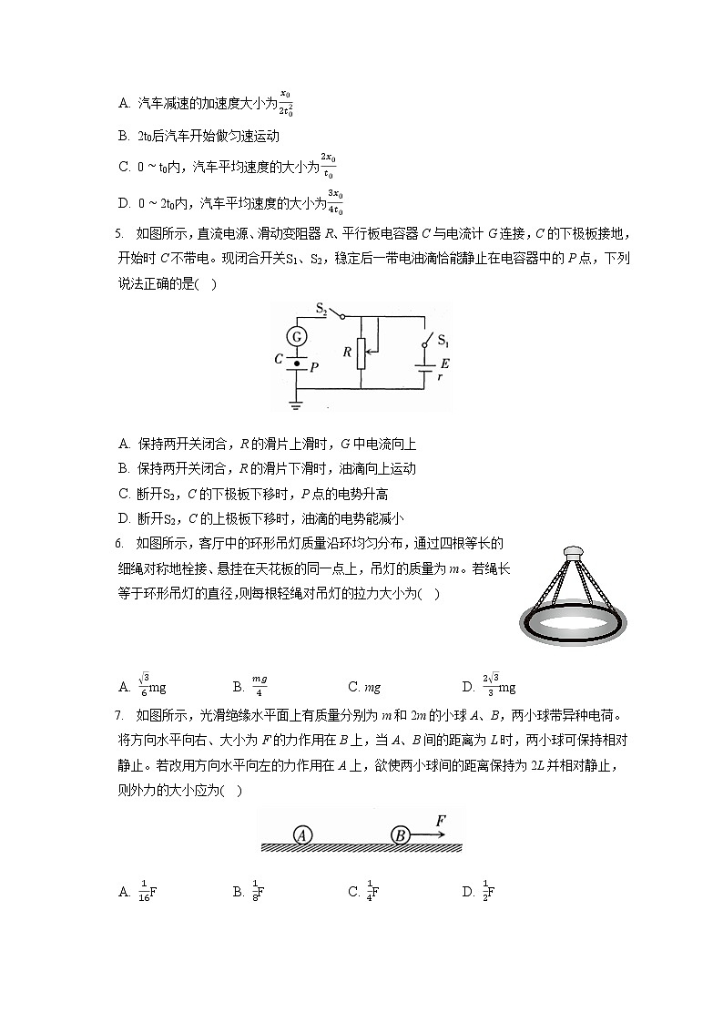 2021-2022学年山西省太原市高三(上)期末物理试卷(含答案解析)第2页
