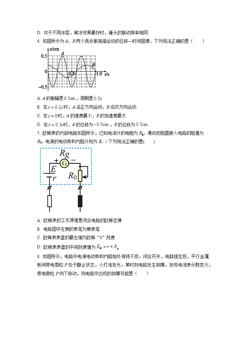 山东省德州市2022-2023学年高二上学期期中考试物理试题第3页
