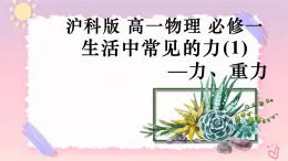 3.1生活中常見的力（1）—力、重力（課件+課時作業(yè)）