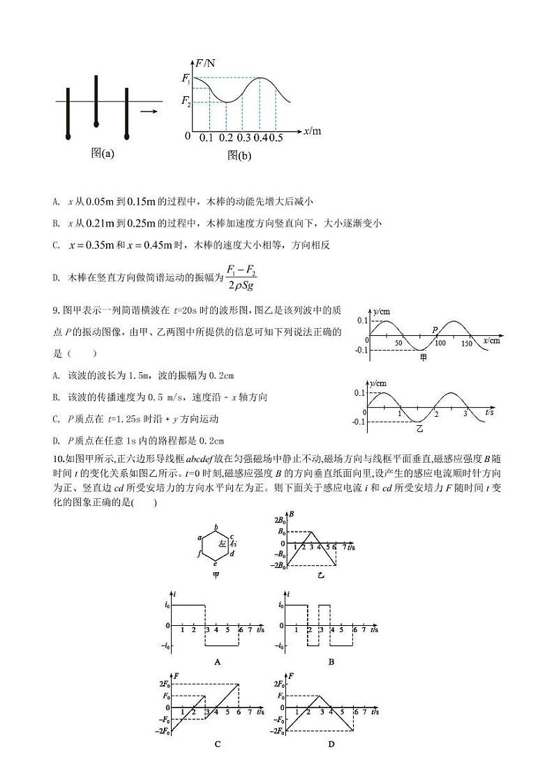 黑龙江省牡丹江市第一高级中学2022-2023学年高三上学期期末考试物理试题第3页