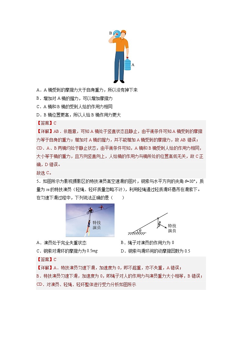 2023年高考物理二轮复习试题专题01 力与物体的平衡(Word版附解析)第3页