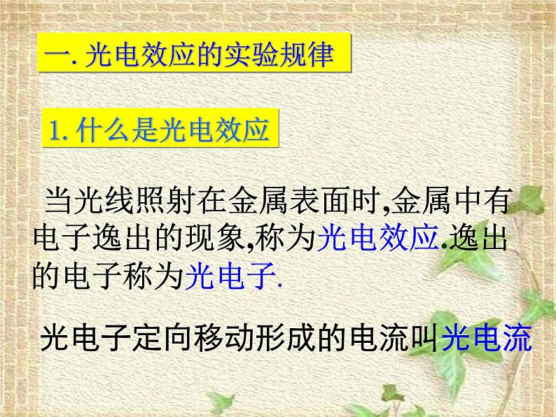 2022-2023年高考物理一轮复习 科学的转折:光的粒子性课件第5页