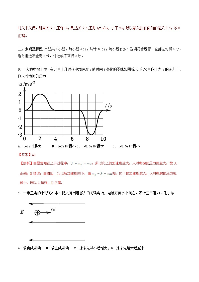 高中物理高考 2015年普通高等学校招生全国统一考试物理试题(江苏卷,参考版解析)第3页