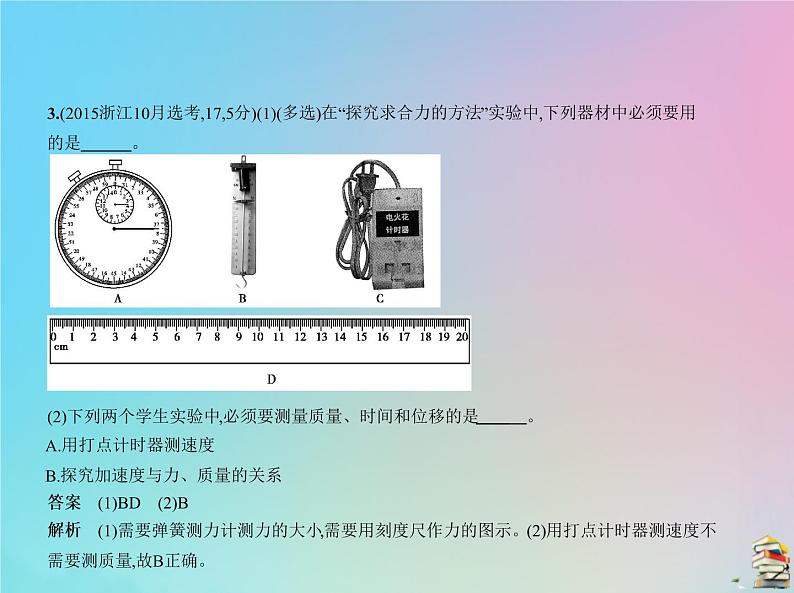高中物理高考 2020版高考物理一轮复习专题十实验与探究必考课件06