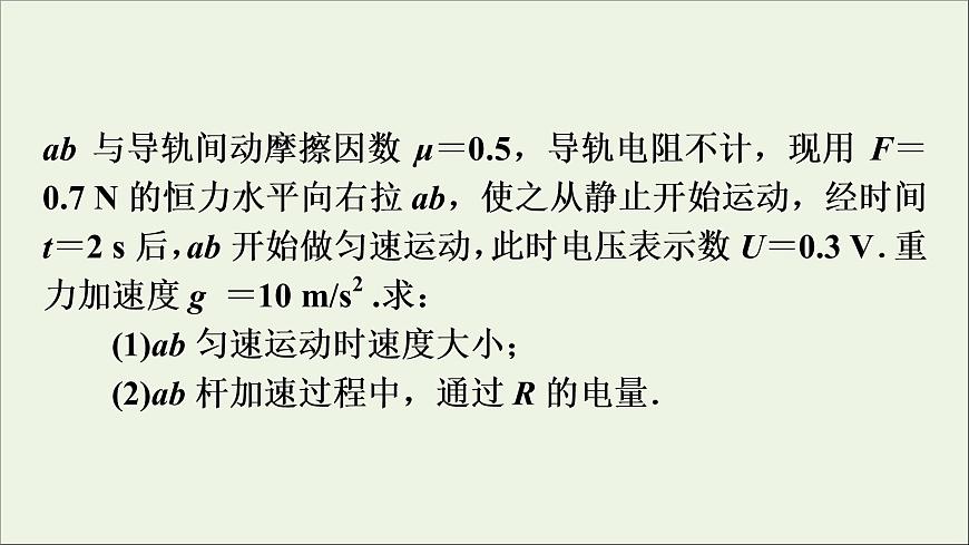 高中物理高考 2020年物理高考大一輪復(fù)習(xí)高考必考題突破講座10電磁感應(yīng)與動量的綜合課件第7頁