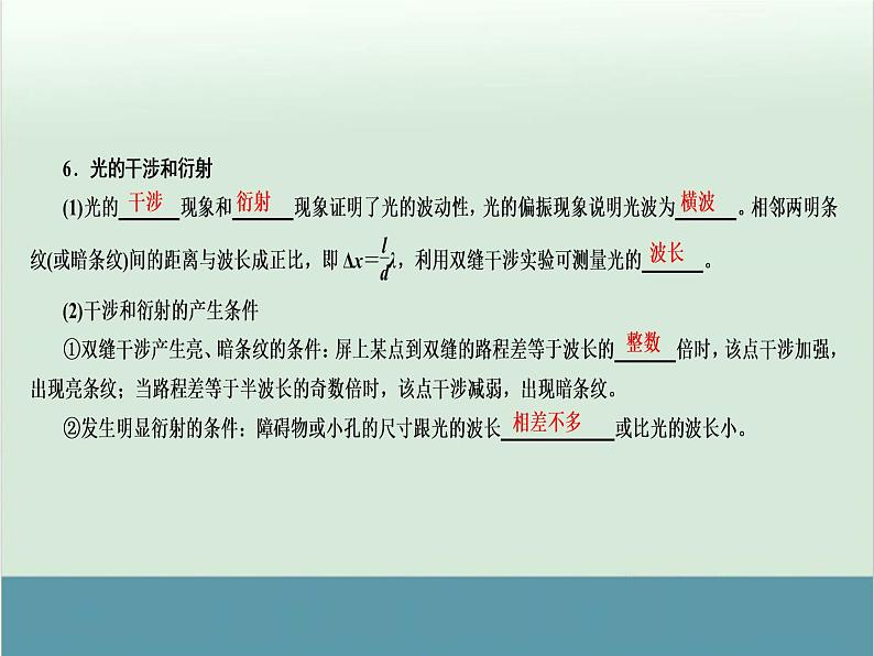 高中物理高考 高考物理二轮复习专题整合突破 第15讲+振动和波动、光学(全国通用)课件PPT第8页